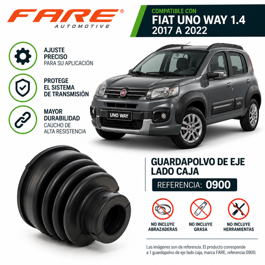 Guardapolvo Eje Lado Caja Fiat Uno Way 1.4 Negro