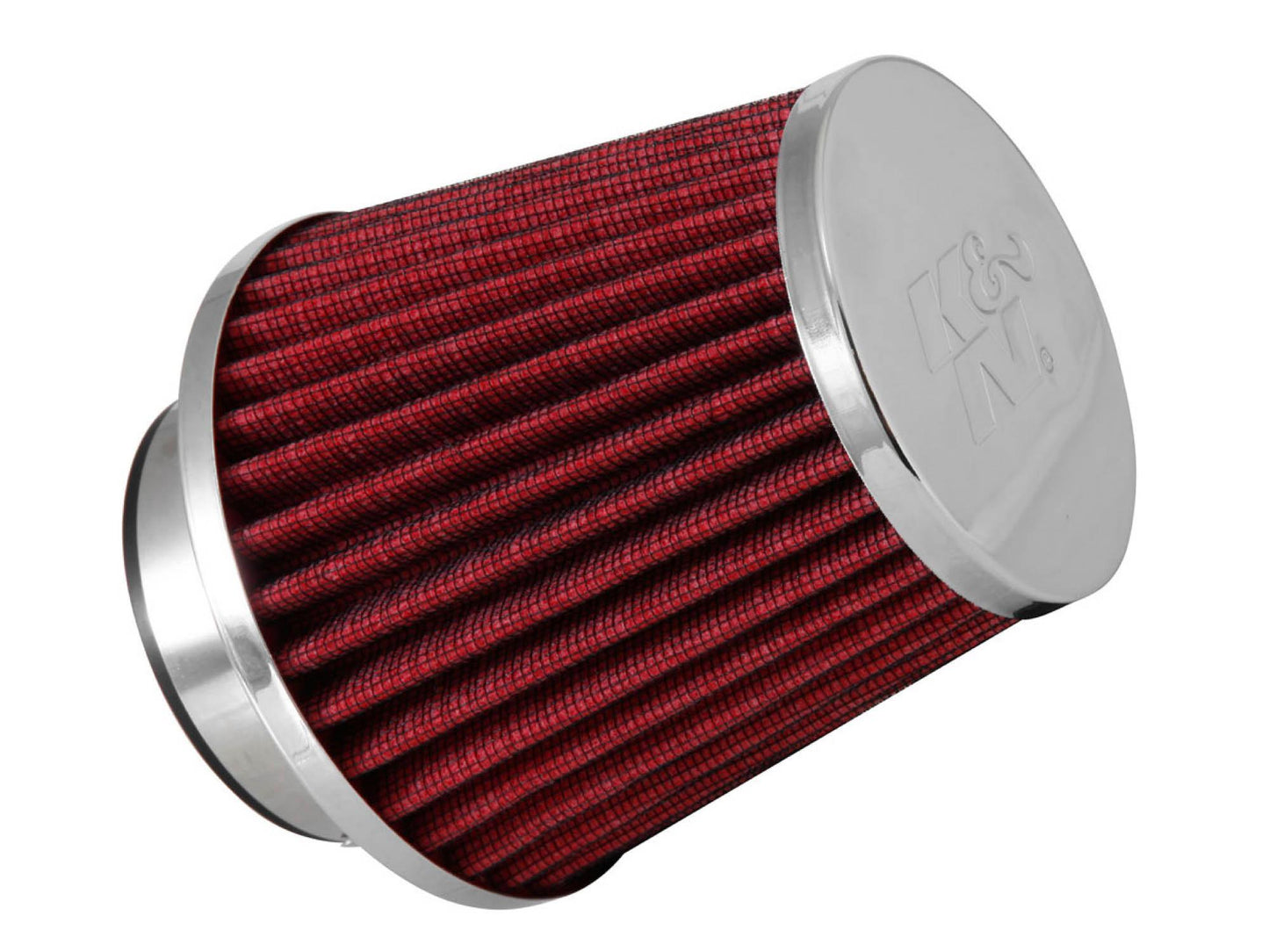 Filtro de Aire K&N Universal Alto Flujo Cromado - Adaptable 2.25" 2.5" 2.75"