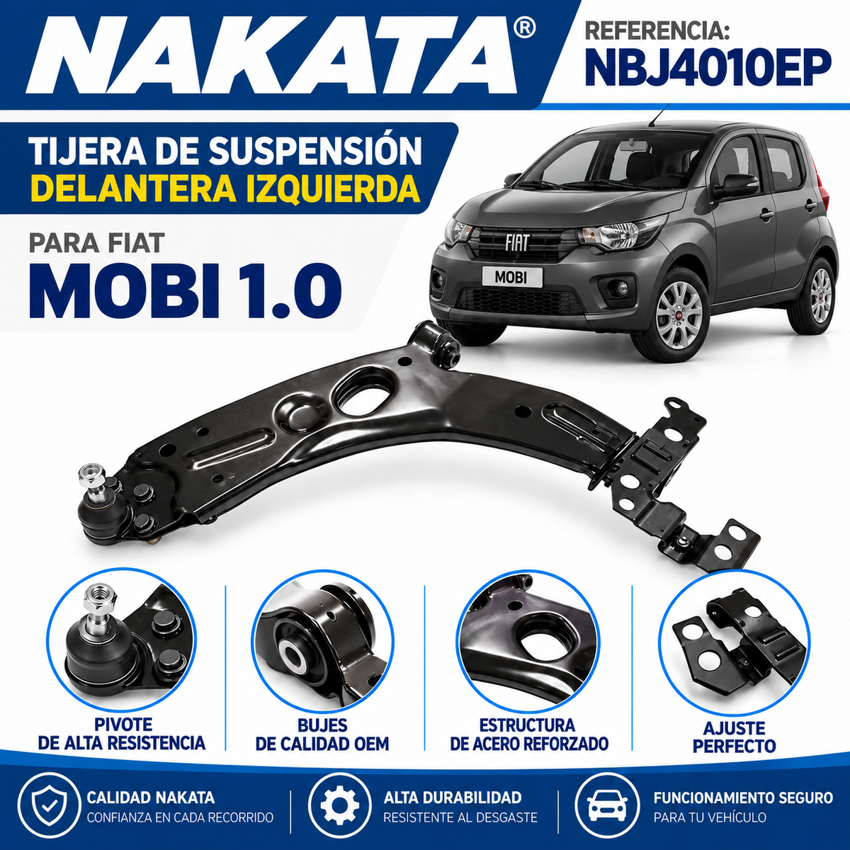 Tijera Delantera Izquierda Para Fiat Mobi 1.0