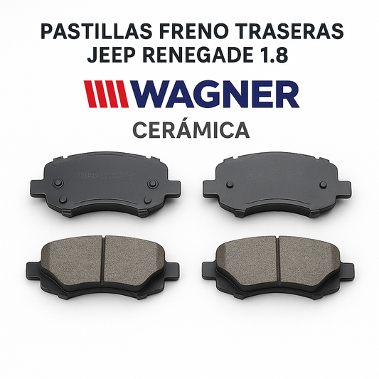 Pastillas de Freno Traseras marca Wagner Cerámica Jeep Renegade 1.8