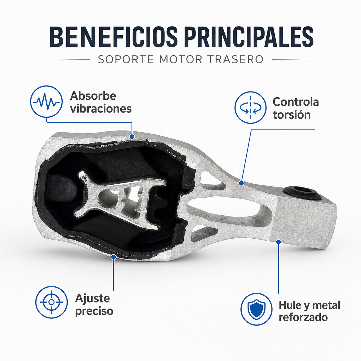 Soporte Motor Trasero Peugeot 3008 5008 1.6