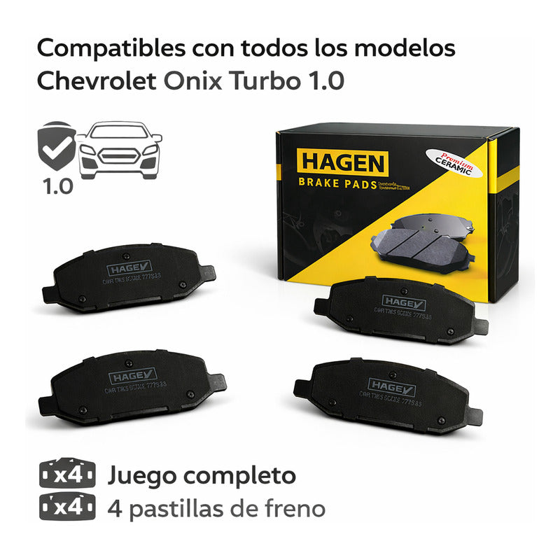 Pastillas Freno Chevrolet Onix Turbo 1.0 Delanteras