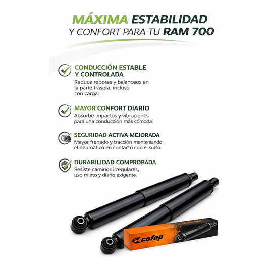Amortiguadores Traseros Ram 700 Big Horn Slt 1.4