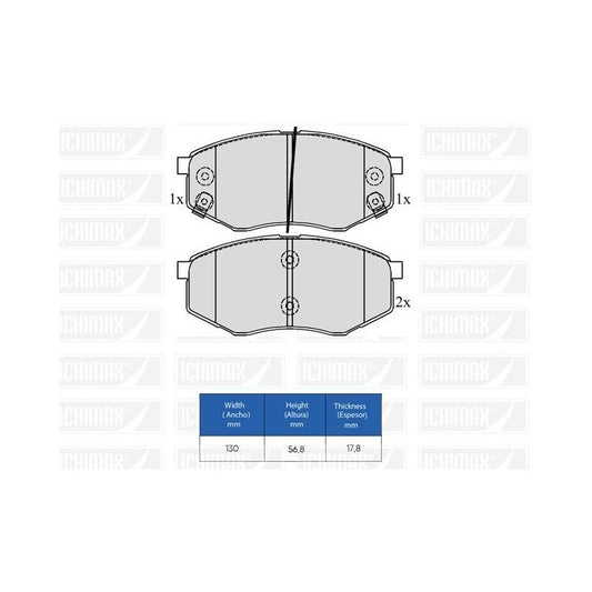 Pastillas Freno Para Hyundai Tucson Ix35/ Kia Revolution 4x2