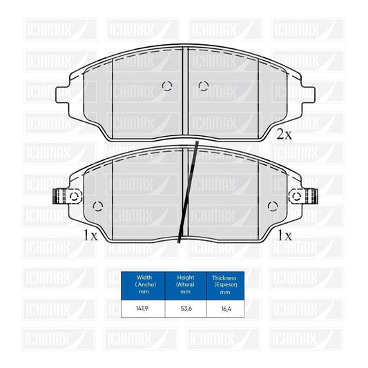 Pastillas Freno Para Chevrolet Sonic 1.5/ Cobalt 1.4/1.8 Abs