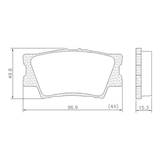 Pastillas Freno Traseras Para Toyota Rav 4 / Corolla Cross