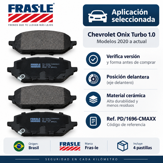 Pastillas Freno Delanteras Para Chevrolet Onix Turbo 1.0