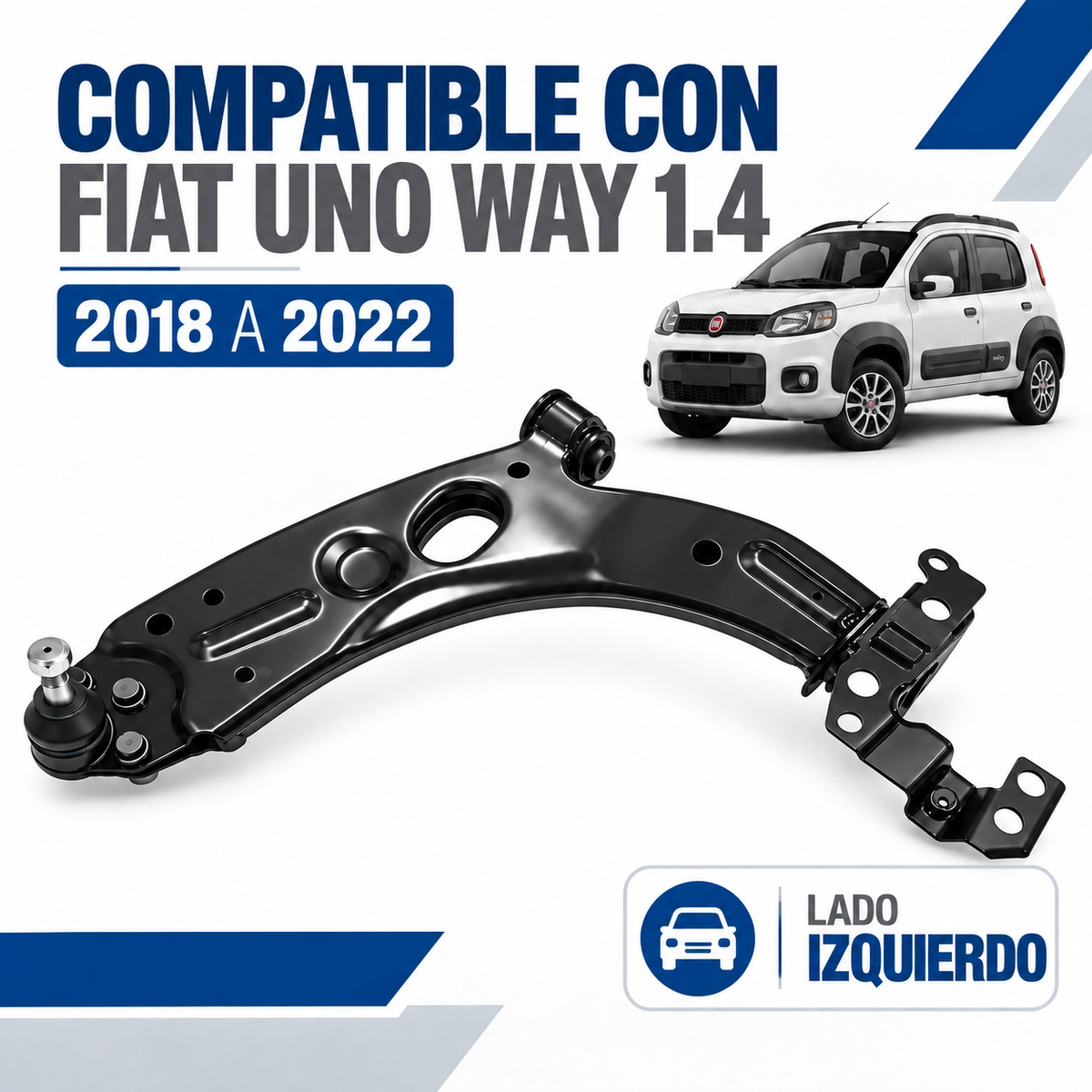 Tijera Delantera Izquierda Para Fiat Uno Way 1.4
