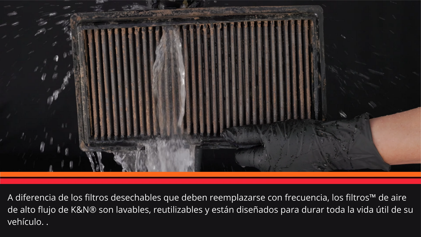 FILTRO DE AIRE K&N CHEVROLET ONIX TURBO 1.0