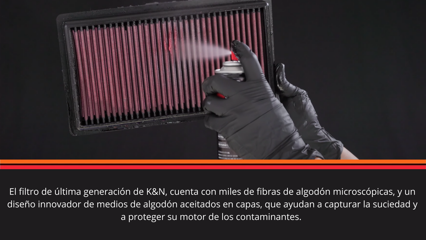 FILTRO DE AIRE K&N CHEVROLET ONIX TURBO 1.0