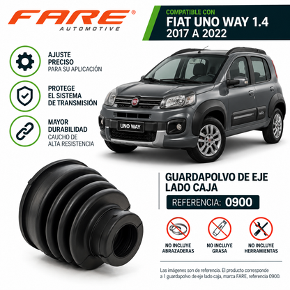 Guardapolvo Eje Lado Caja Fiat Uno Way 1.4 Negro