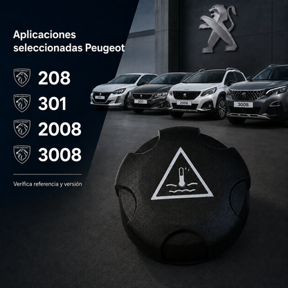 Tapa Depósito Refrigerante Peugeot 208 301 2008 3008/ CITROEN C5 C3 C-ELYSEE