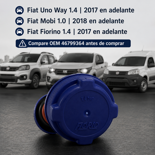 Tapa Deposito Radiador Fiat Uno Way Mobi Fiorino