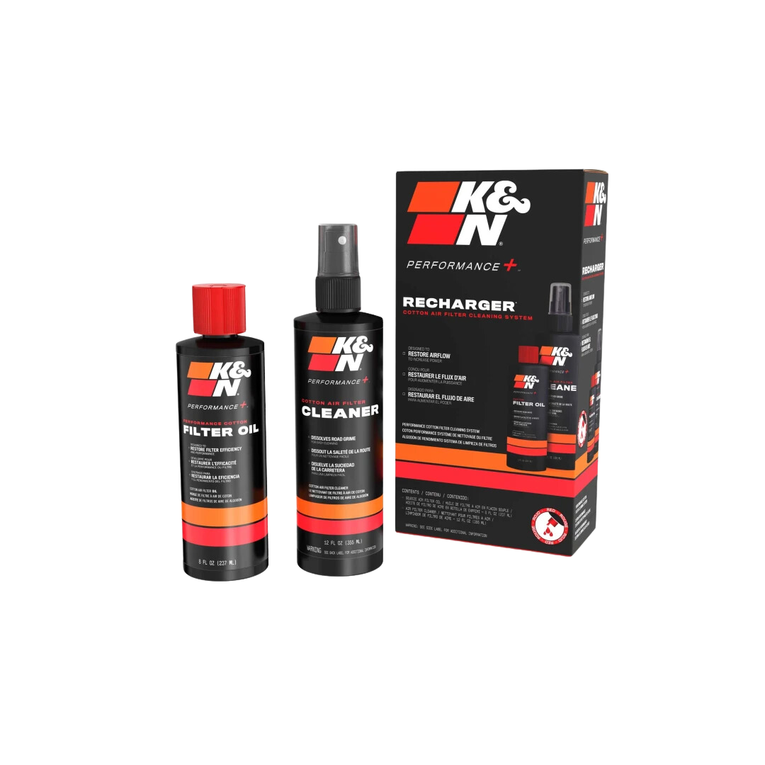 Kit de Limpieza K&N Rojo – 8 oz (237 ml) / 12 oz (355 ml) Squeeze