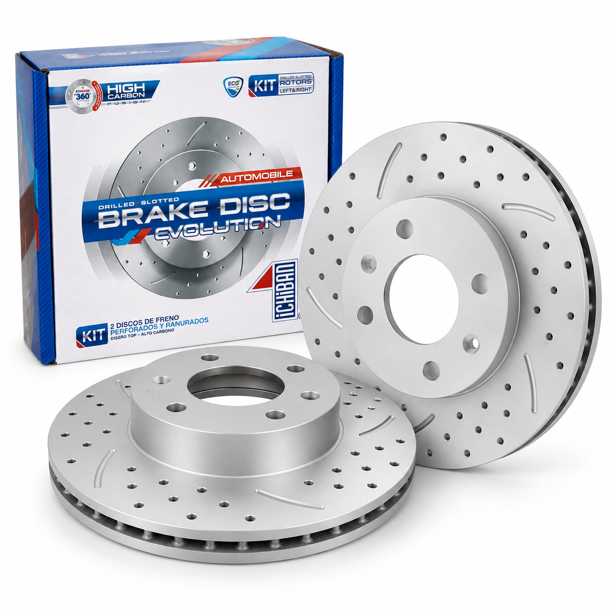Discos Freno Delanteros Kia Picanto Ion Perforados Ranurados