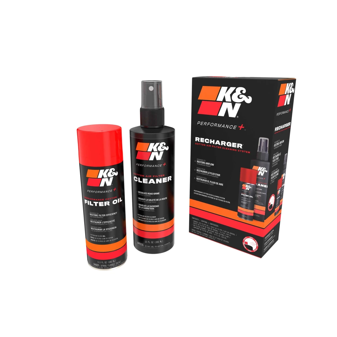 Kit de Limpieza para Filtros de Aire K&N – Presentaciones 8 oz (237 ml) y 12 oz (355 ml) en Aerosol