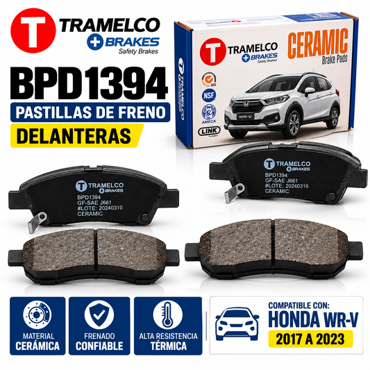 Pastillas De Freno Delanteras Para Honda Wrv Ex - Lx