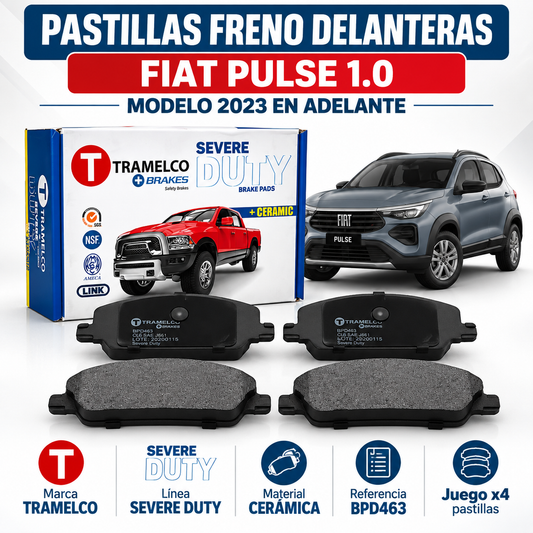 Pastillas Freno Delanteras Fiat Pulse 1.0