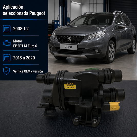 Caja Termostática Para Peugeot 2008 1.2 2018-2020