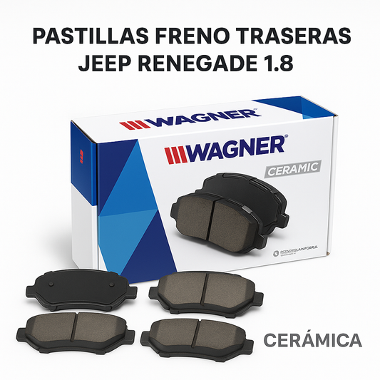 Pastillas de Freno Traseras marca Wagner Cerámica Jeep Renegade 1.8