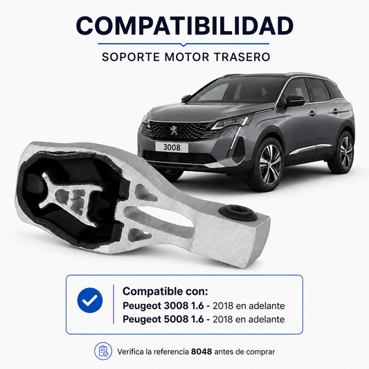 Soporte Motor Trasero Peugeot 3008 5008 1.6