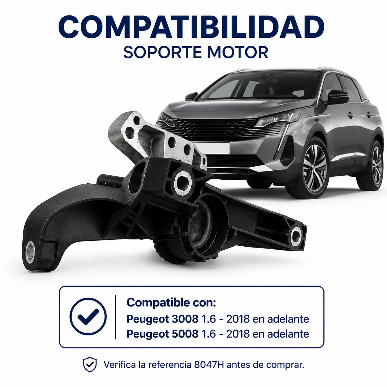 Soporte Motor Derecho Peugeot 3008 5008 1.6