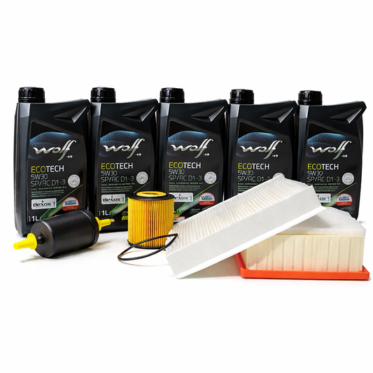 Kit de Mantenimiento Premium: Aceite 5W-30 Sintético + Filtros para Jeep Renegade y RAM 1000