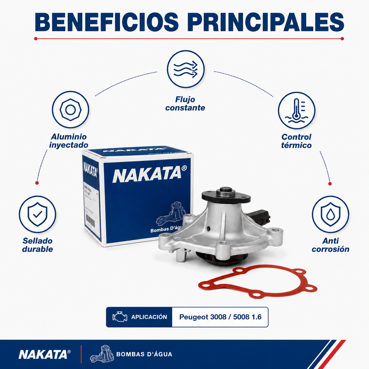 Bomba de Agua Peugeot 3008 5008 1.6 2018 2020