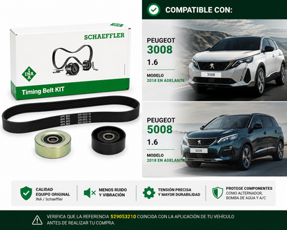 Kit Correa Accesorios Peugeot 3008 5008 1.6 Marca Ina