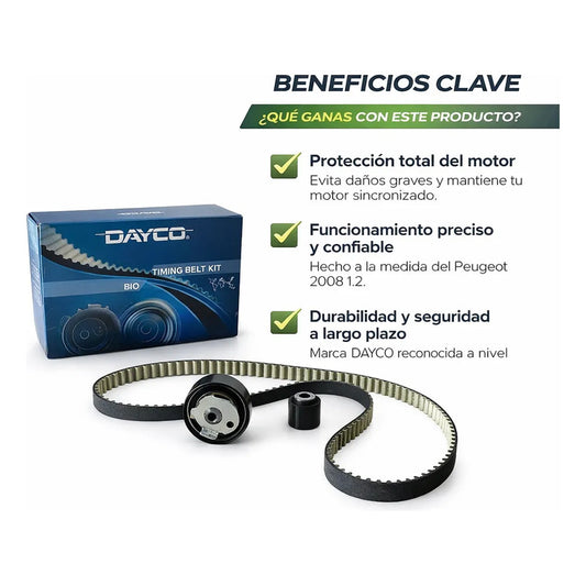 Kit Correa Distribución Peugeot 2008 1.2 Dayco Original