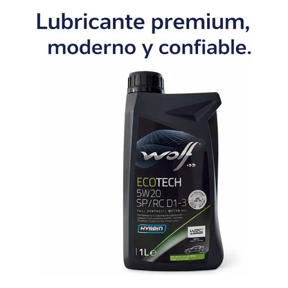 Aceite Wolf Ecotech 5w20 Full Sintético 1l