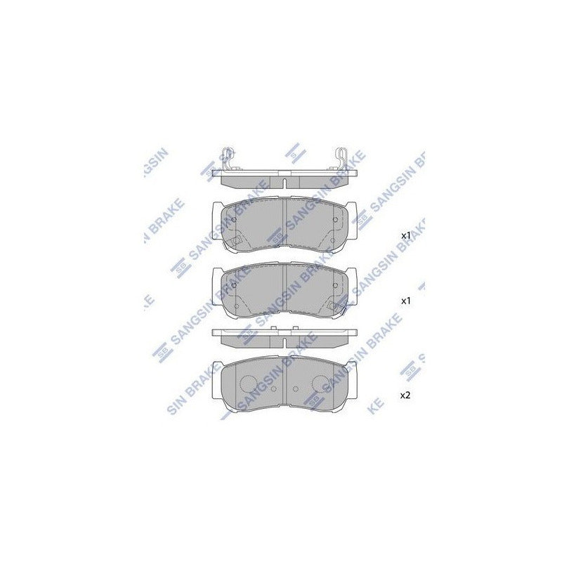 Pastillas Freno Traseras Para Hyundai Santa Fe (06-10)