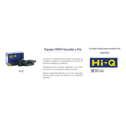 Pastillas Freno Traseras Para Kia Sorento Xm/ Mohave
