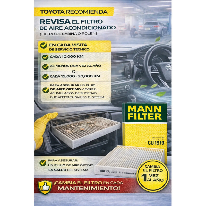 Filtro Aire Acondicionado Toyota Hilux Fortuner Cabina