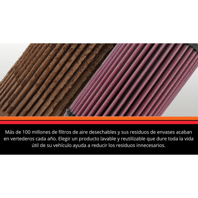 Filtro Aire K&n Para Ford Fiesta 1.6