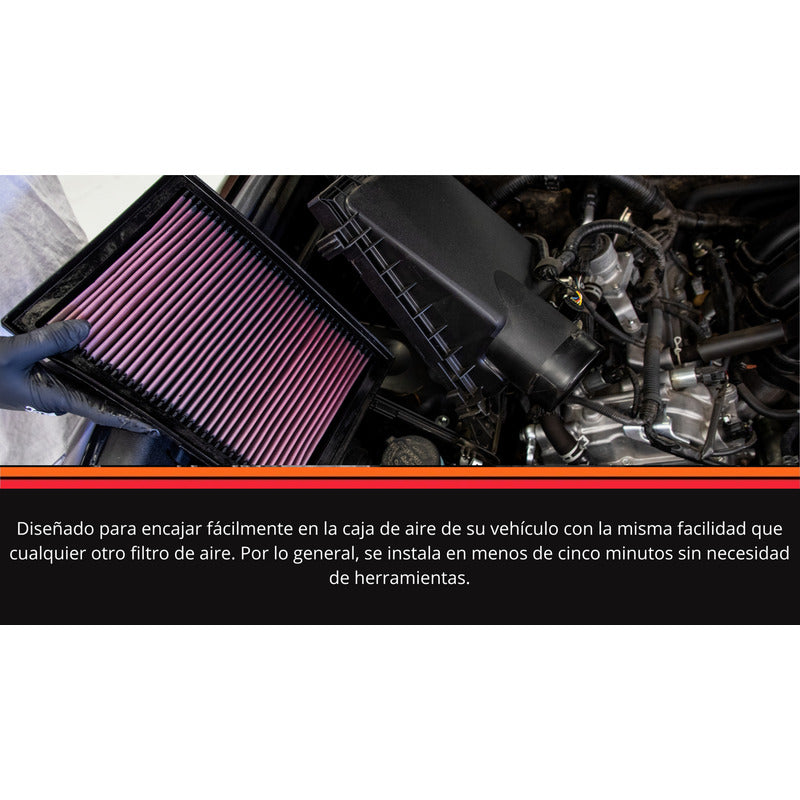 Filtro Aire K&n Para Ford Fiesta 1.6