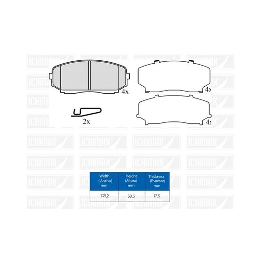 Pastillas Freno Para Ford Edge/ Mazda Cx-7/ Cx-9/ Montero