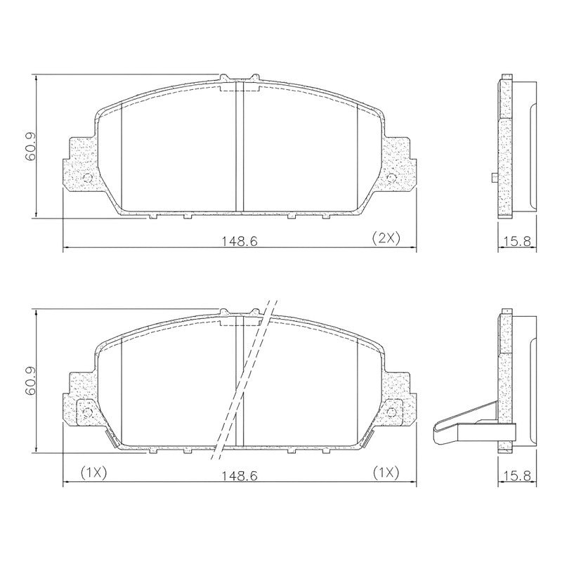 Pastillas Freno Delanteras Para Honda Hrv