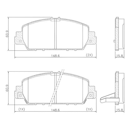Pastillas Freno Delanteras Para Honda Hrv
