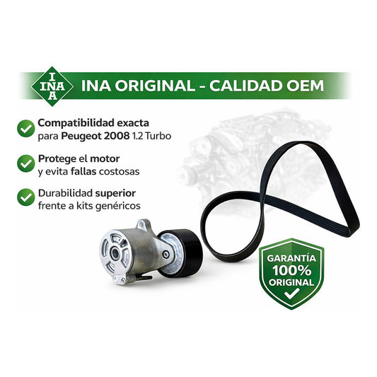 Kit Correa Accesorios Peugeot 2008 1.2 Turbo Ina Original