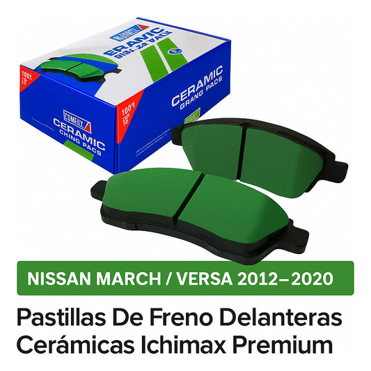 Pastillas De Freno Cerámica Ichimax Nissan March / Versa