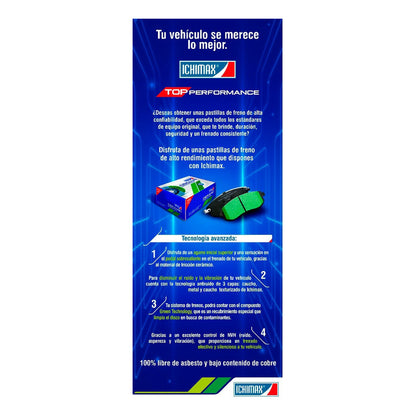 Pastillas Freno Delanteras Para Kia Picanto Ion
