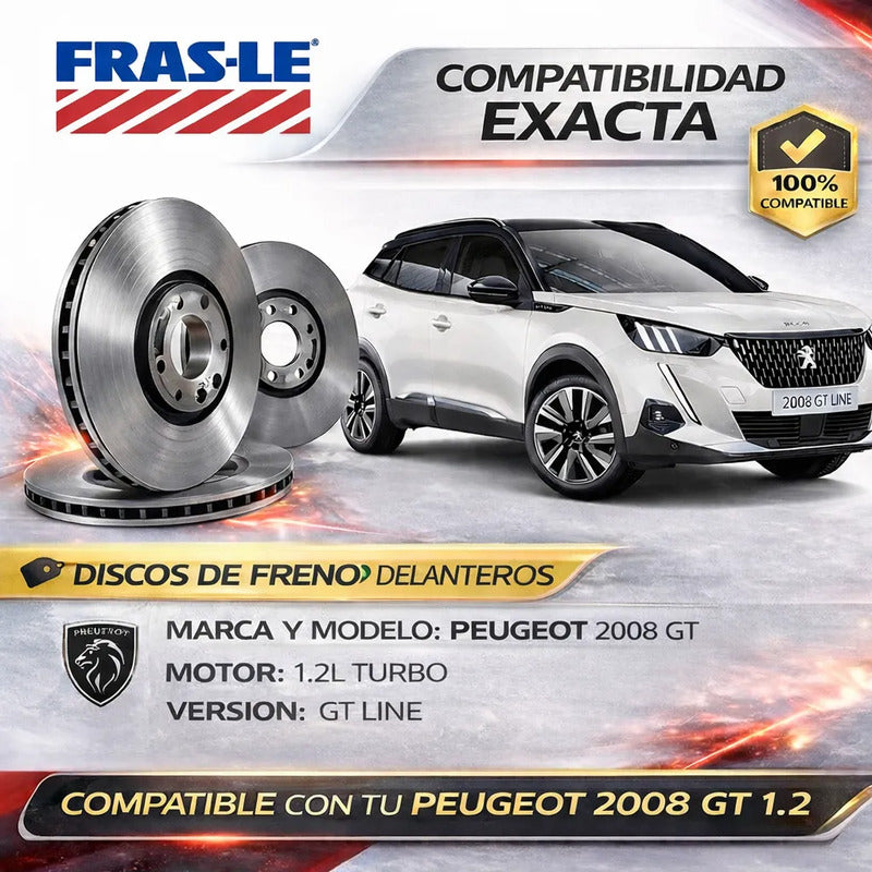Discos Freno Delanteros Peugeot 2008 Gt 1.2
