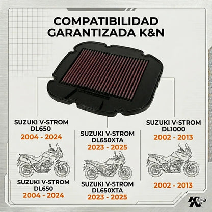 Filtro Aire K&n Suzuki V-strom 650 (04-24) Dl1000 (02-13)