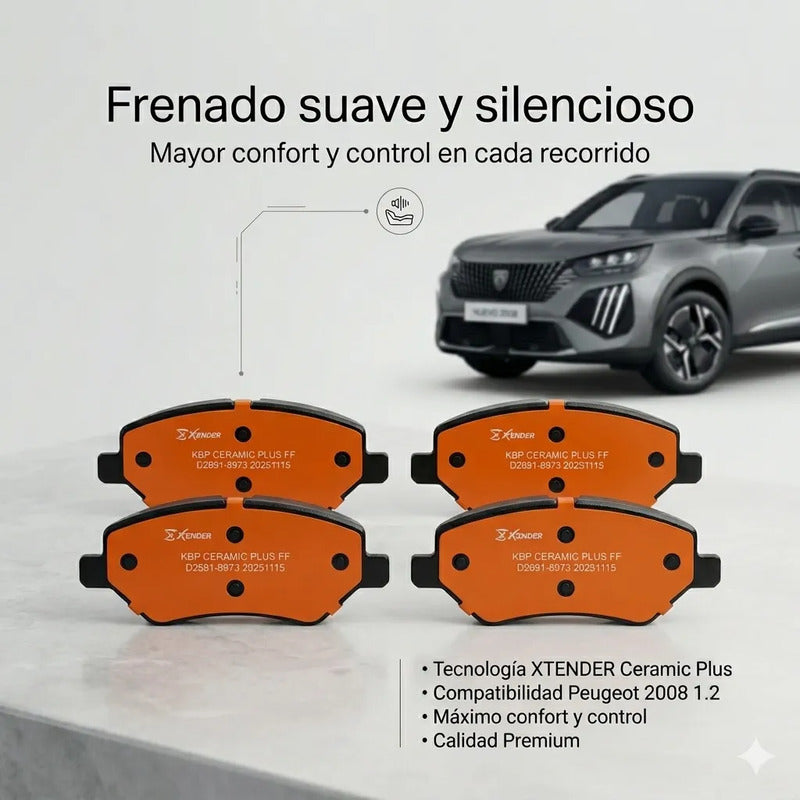 Pastillas Freno Delanteras Peugeot 2008 1.2 2024+