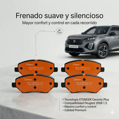 Pastillas Freno Delanteras Peugeot 2008 1.2 2024+