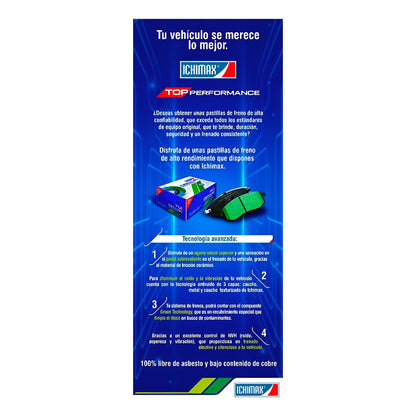 Pastillas Freno Para Hyundai Accent I25/ Kia Rio/ Spice