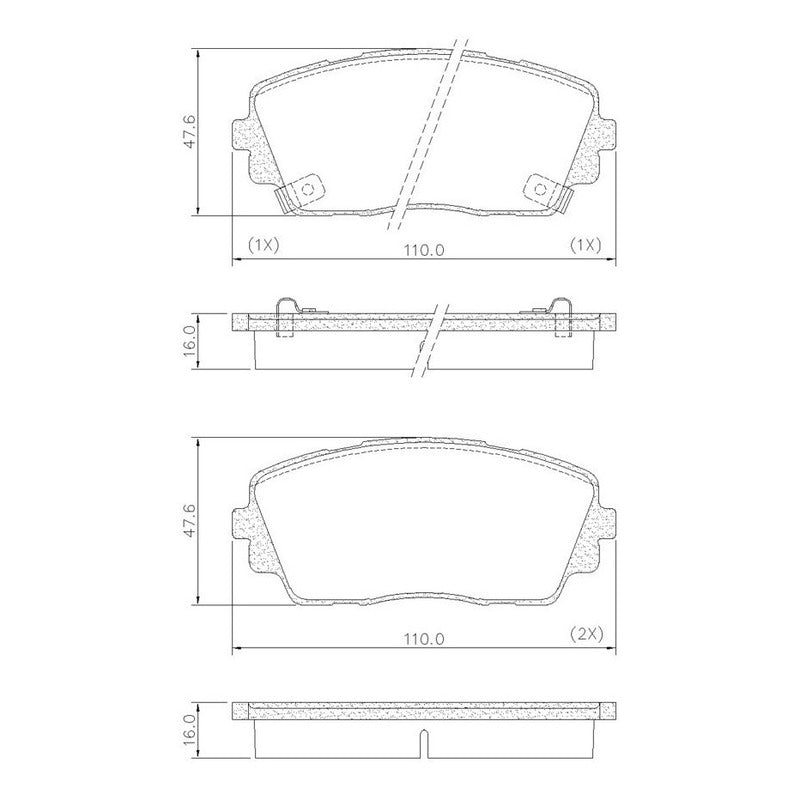 Pastillas Freno Delanteras Para Kia Picanto Ion