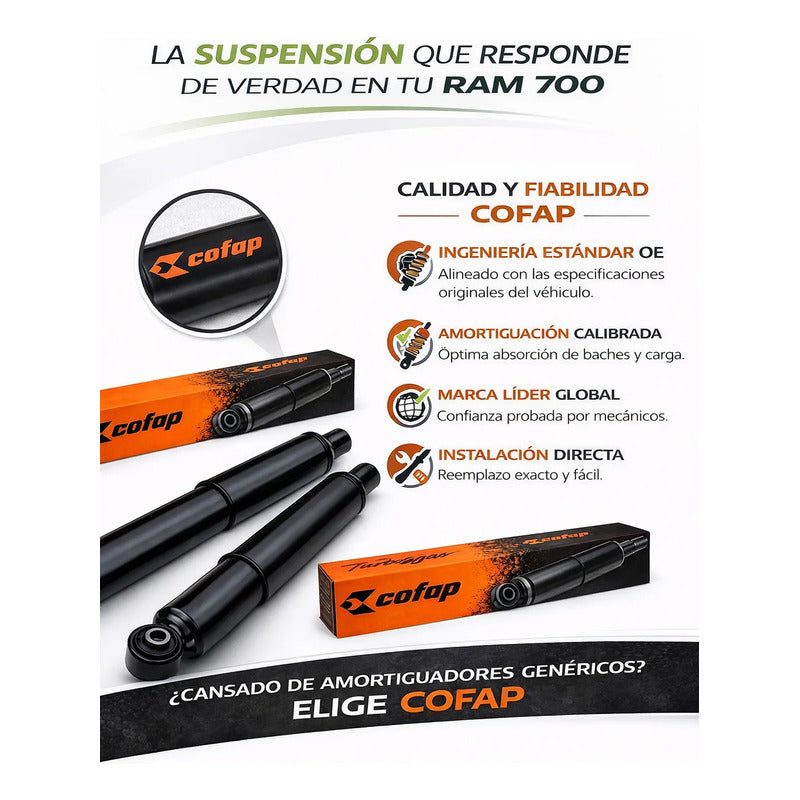 Amortiguadores Traseros Ram 700 Big Horn Slt 1.4
