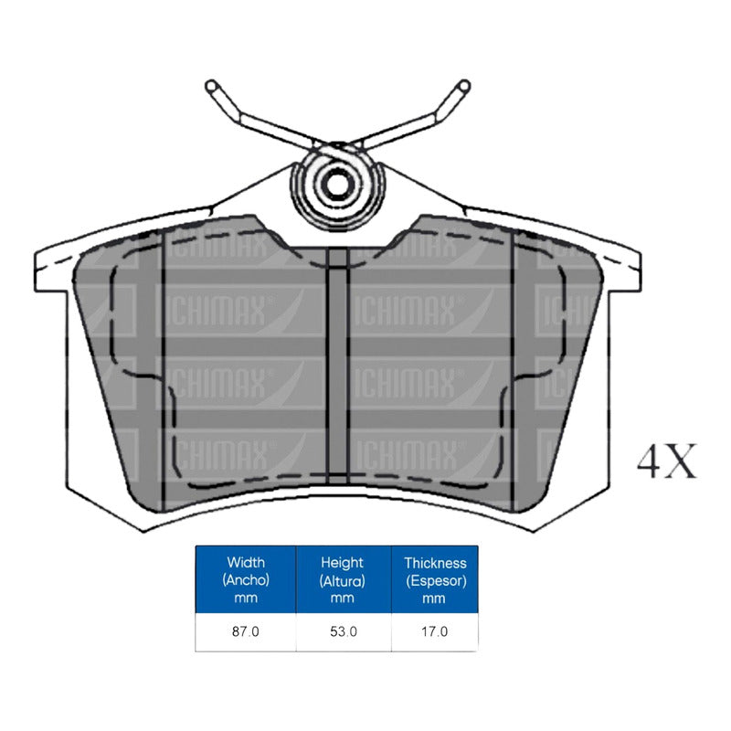 Pastillas Freno Traseras Para Volkswagen T-cross/ Nivus